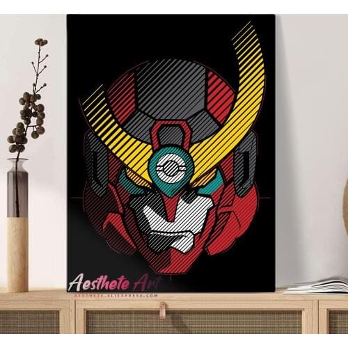 Gurren Lagan mecha Anime Home Decor Canvas Poster Print Decoration Art High Quality Wall Picture Living Room Painting