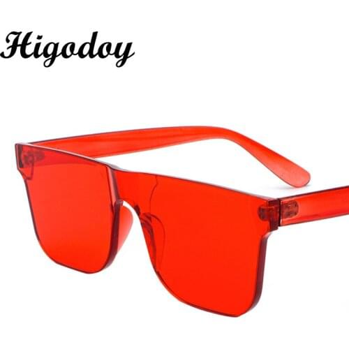 Higodoy Square Sunglasses Women Fashion Ocean Piece Vintage Mens Luxury Sunglass Brand Designer 2019 Gafas De Sol Glass