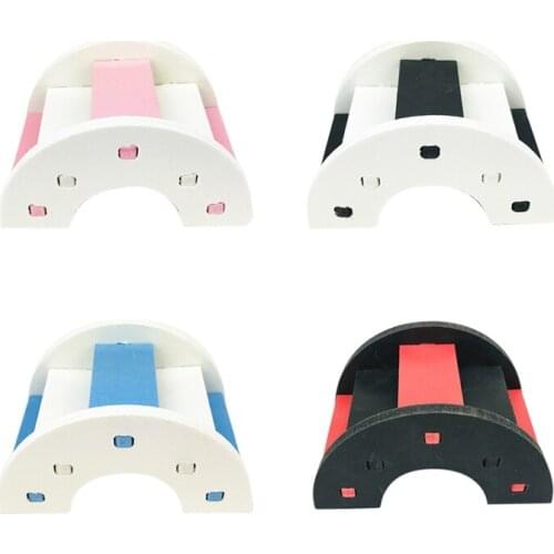 Hamster Ladder Toys Bridge for Small Animals Climbing Rainbow Wooden Bridge Toy Accessories Hamster Pet Supplies