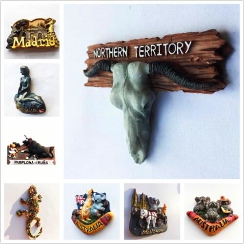 Europe and America Australia scenery Fridge Magnets Tourism Souvenir Refrigerator Magnetic Sticker Collection Handicraft Gift