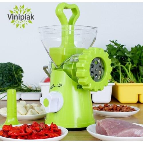 Multi-functional Manual Vegetable Grinder Food Masher Chopper Sausage Stuffer Beef Meat Mincer Kitchen Tool Processors