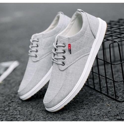 Men Casual Shoes Summer Canvas Shoes Men Breathable Casual Canvas Men Shoes Walking Men Shoes Chaussure Homme
