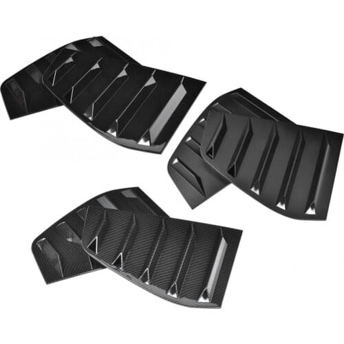 Pair of Side Vent Window Scoop Louver Trim Car Modification Fit for VW R Mk6 2009 2010 2011 2012 2013 Car Door frame