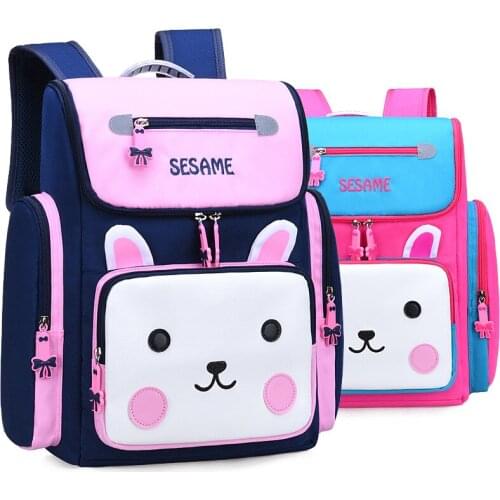 Young STUDENTS Cartoon Rabbit School Bag Aerospace Bag Hot Selling Children Waterproof Backpack