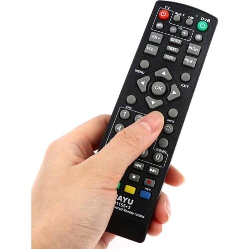 Universal remote control to replace the TV with setting function DVB-T2 black remote control TV remote control