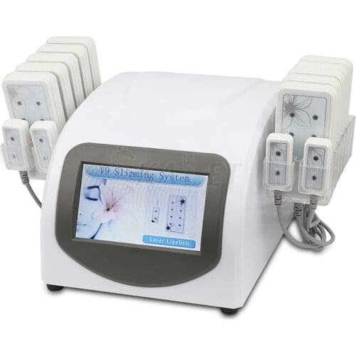 High Quality 635nm 650nm Laser Slimming Machine with 14 Lipo Pads for Fat Removal Body Shaping