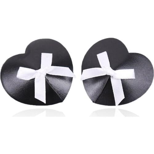 Women Sexy Nipple Covers Breast Petals black Bowknot lover Gift Christmas Nipple Cover Pasties Breast Petals breast petals bra