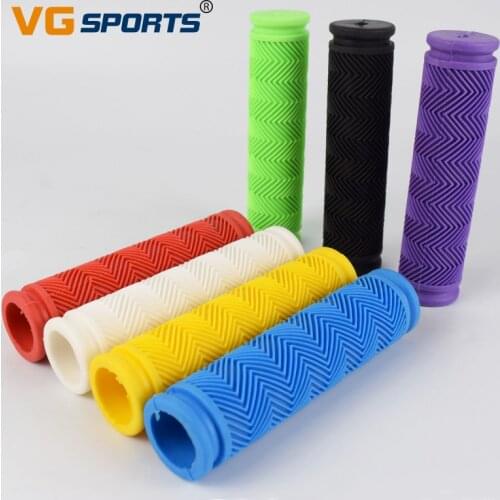 1pair Bicycle Handlebar Grips BMX Mountain Road Bike Soft Rubber Grips Antiskid Shockproof Stable MTB Bike Grips Bicycle Parts