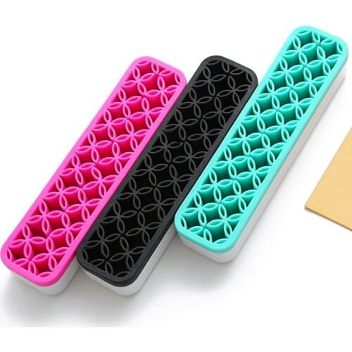 1Pcs Silicone Makeup Brush Holder Organizer Facial Make Up Brush Drying Rack Flower Shape Brushes Display Shelf Beauty Cosmetics