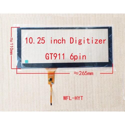 10.25 Inch 10.3 Inch Touch Screen Glass Digitizer Hand Writer For Car Navigation Radio Benz GLK C GLA 6pin WFL-HYT