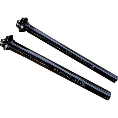 2016 high quality carbon fiber 0 degree bicycle seat tube MTB bicycle seat rod 3K pattern 27.2 / 30.8 / 31.6 * 350/400mm