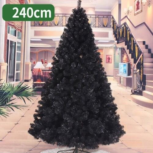 240cm Christmas tree black bluer artificial Christmas tree decorations merry Christmas decorations for home Christmas ornaments
