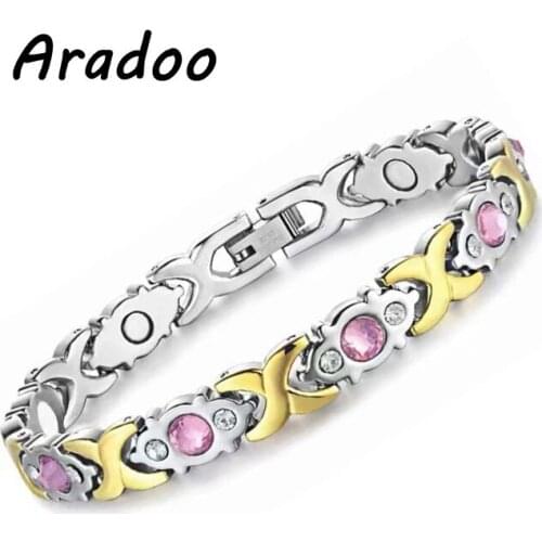 Stainless Steel Bracelet Mens Titanium Steel Jewelry Germanium Magnet Energy Bracelet Fashion Jewelry Holiday gift