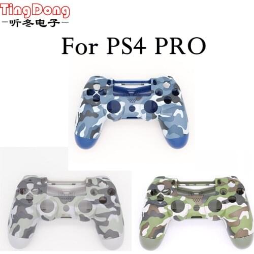 PS4 Pro 4.0 Controller Case Front back Under Shell Housing Cover for Playstation 4 Pro V2 Controller JDS040 JDM040 Camouflage