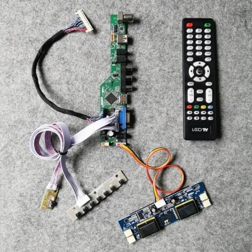 DIY kit Fit LM215WF1/LM215WF2/LM215WF3 matrix 30 Pin LVDS 1920*1080 4CCFL VGA AV USB LCD monitor universal controller board