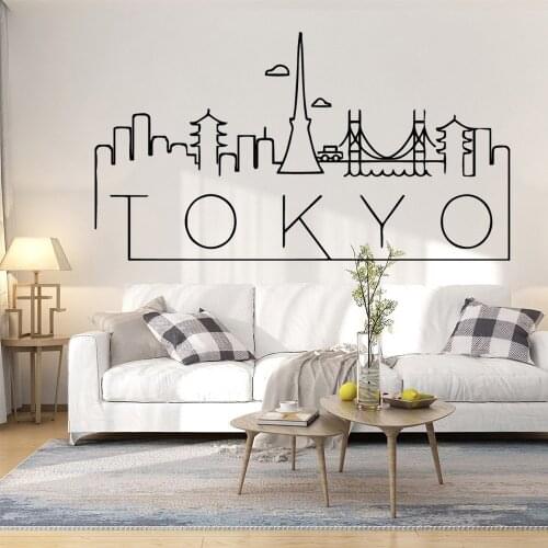 Diy Tokyo Wall Decal Living Room Removable Mural For Kids Rooms Home Decor Diy Pvc Home Decoration Accessories