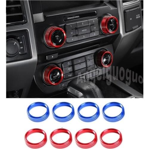 For Ford F150 XLT 2016 2017 2018 2019 Car Inner side Air Conditioner Switch Knob Ring Cover Trim