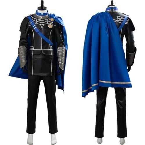 Fire Emblem Cosplay Three Houses Dimitri Alexandre Bladud Cosplay Costume Uniform Clothes Cloak Halloween Carnival Costume