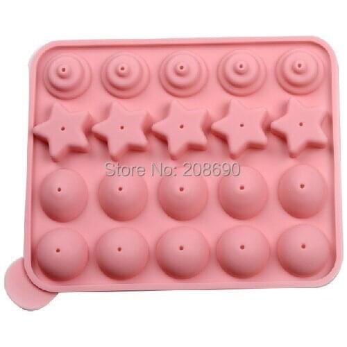 DIY Lollipop molds star shape chocolate mold Silicone molds for cake decorating