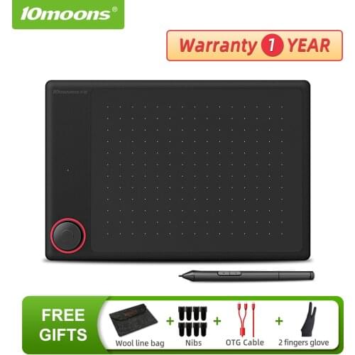 10moons G30 Graphic Drawing Tablet with roller key Large Active Area Digital Tablet Support Android Phone