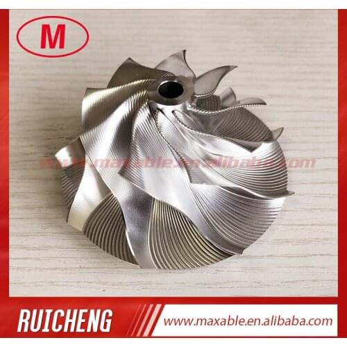 K26 55.40/77.00mm 9+0 blades Point milling snake curve performance turbo milling/aluminum 2618/billet compressor wheel