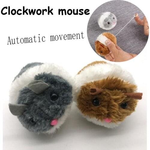 Cat Plush Toy Automatic Movement Little Mouse Cat Dog Toy Trembling Mouse Moving Interactive Pet Toys