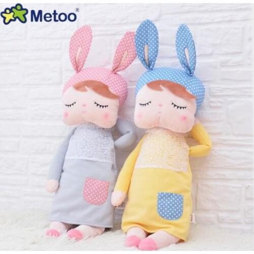 Metoo Doll Stuffed Toys Plush Animals Soft Baby Kids Toys for Children Girls Boys Kawaii Mini Angela Rabbit Pendant Keychain
