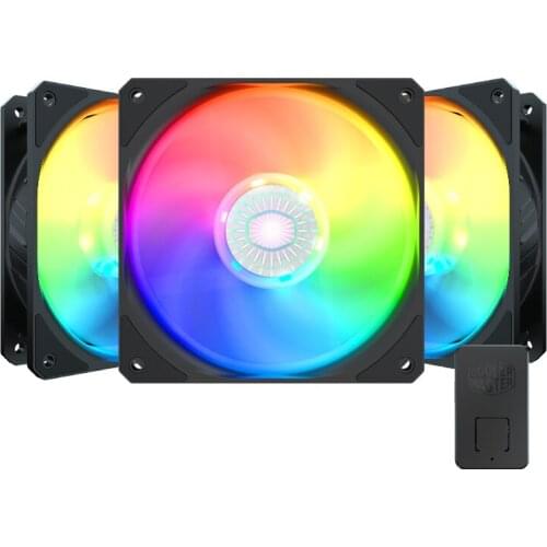 Cooler Master 120mm Chassis Fan 3 in 1 Kits 5V ARGB Addressable RGB Sync Desktop Computer 12cm Case Cooling Fan