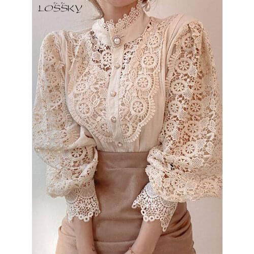 LOSSKY Womens White Shirts