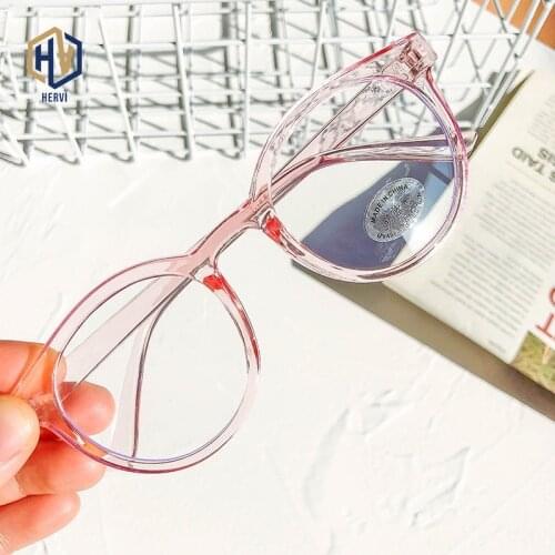 Retro Anti-blue Light Glasses Frame Childrens Glasses Round Glasses For Kids Student Eyeglasses Child Goggle Cute Pink