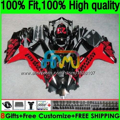 OEM For SUZUKI GSXR 600 750 CC GSX R600 GSXR600 08 09 10 38BS.40 GSX-R600 GSXR-750 K8 GSXR750 Red black 2008 2009 2010 Fairing
