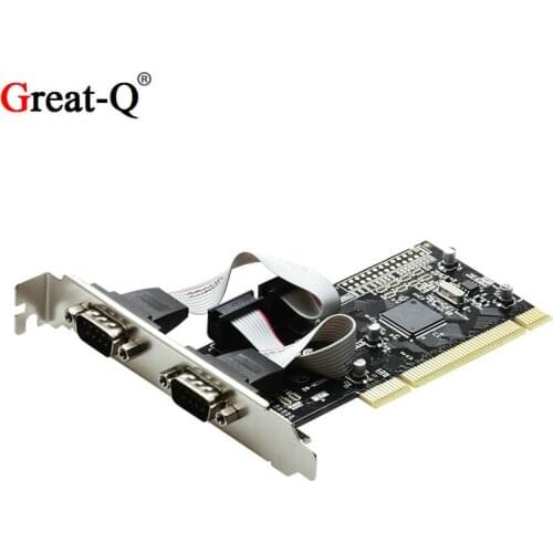 PCI To Dual Serial Ports RS232 Interface Control Expansion Card Computer Adapter PCI Serial Card