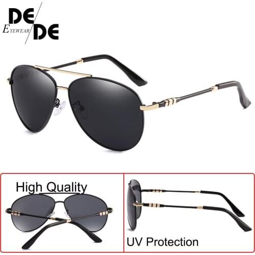 Hot Polarized Sunglasses Classic Pilot Metal Frame Sun Glasses for Driving Retro Vintage Goggles Mirror Lens Gafas UV400 130