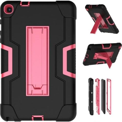 For Samsung Galaxy Tab A 8.0 2019 P200 P205 Tablet SM-P200 SM-P205 Armor Shockproof Hybrid Protective Stand Cover Case