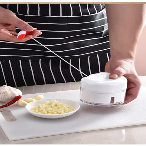 Hand Chopper Manual Fruit Vegetable Slicer Cutter Grinder Mincer Shredder Garlic Cutting Puree Kitchen Acceessories