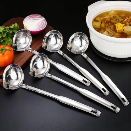 Soup Oil Separator With Long Handle Scoop Stainless Steel Filter Household Kitchne Gadgets Colander Filtering Tools