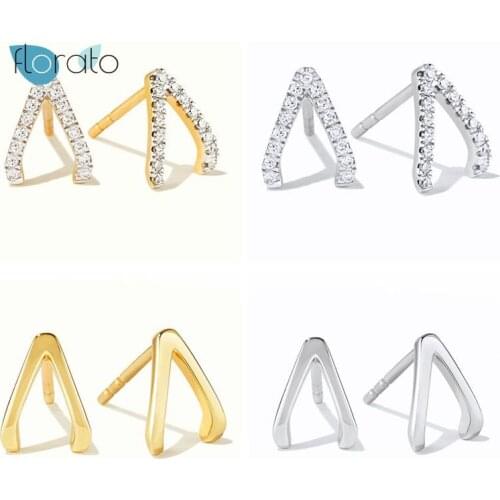 925 Silver Ear Needle Ear Bone Earlobe Piercing Buckle Cartilage for Woman Earrings Korean ins Stud Earring Puncture Pendientes