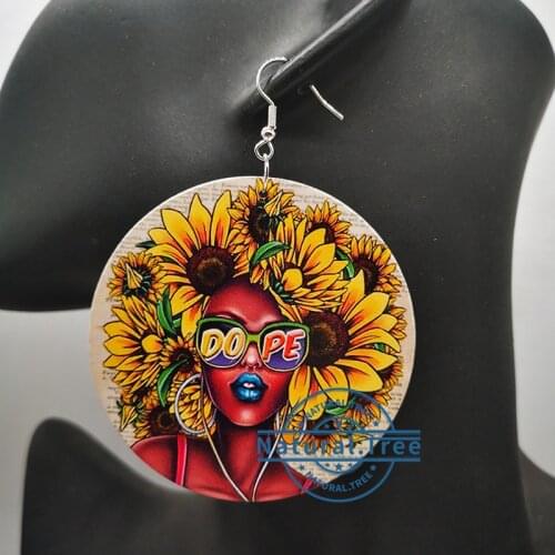 Free Shipping!DOPE Women wooden earrings