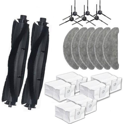 Roller Main Brush Mops Cloths Dust Bags Side Brush Mops For Xiaomi ROIDMI EVE Plus Robot Vacuum Cleaner Accessories