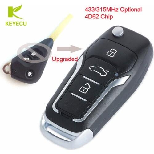 KEYECU Replacement Remote Car Key Fob 3 Button 315/433MHz 4D62 Chip for Subaru Outback Liberty Impreza Forester