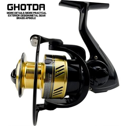 Spinning Reel 12+1 Ball Bearings Max Drag 8KG Carp Fishing Reel 2000-7000