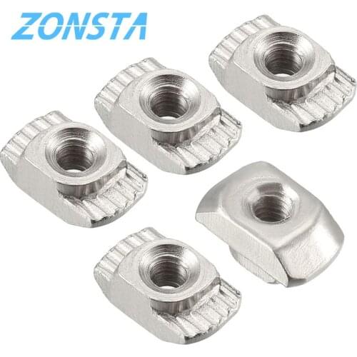 Slide T Nut M3 M4 M5 M6 M8 Aluminium profile fastener connector T-Nuts 3D printer sliding Nut Hammer Head Slot Nut 20 30 40 EU