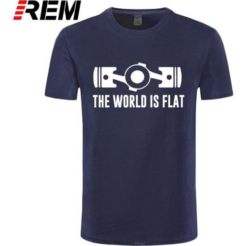 The World Is Flat Engine T Shirt Short Sleeve Custom T-shirts New Style O-neck Cotton 3d T Shirts