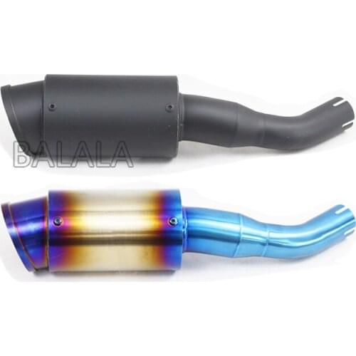 Universal Motorcycle Exhaust Muffler Pipe Stainless Steel Full System Tube Modified Moto Bike Exhaust Brand Laser For YAMAHA R3