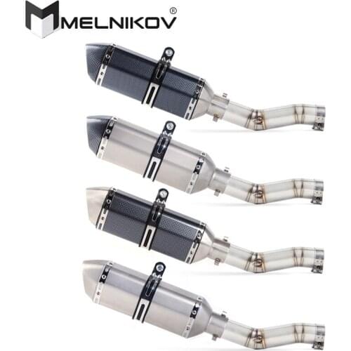 Motorcycle Exhaust Middle Slip On For Suzuki GSXR600 Gsxr700 Gsxr750 K7 GSX R700 R750 R600 GSXR 600 750 2008 To 2010 Exhaust