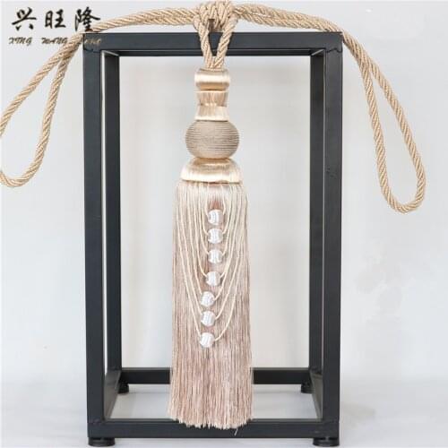 XWL 2Pcs/Pair Curtain Tieback Straps Hooks Holder Hanging Bind Ropes Belt Curtain Accessories Tiebacks Tassel Fringe Brush Decor