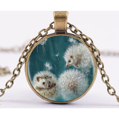 3 color promotion! High quality 2018 new fashion cute cartoon photo pendant crystal necklace