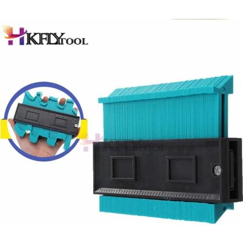 5inch Contour Profile Gauge Tiling Laminate Tiles Edge Shaping Wood Measure Ruler ABS Contour Gauge Duplicator