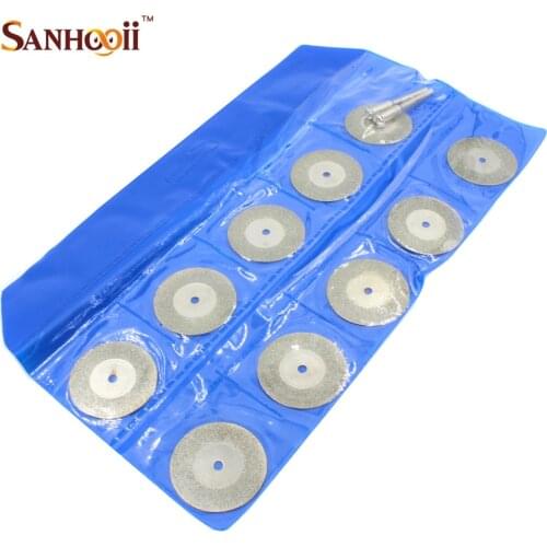 SANHOOII 10PCS/Set 20 30 40MM Diamond Coat Cutter Accessories For Saw Blade For Cutting Glass Stone Jade Wood Tool Set