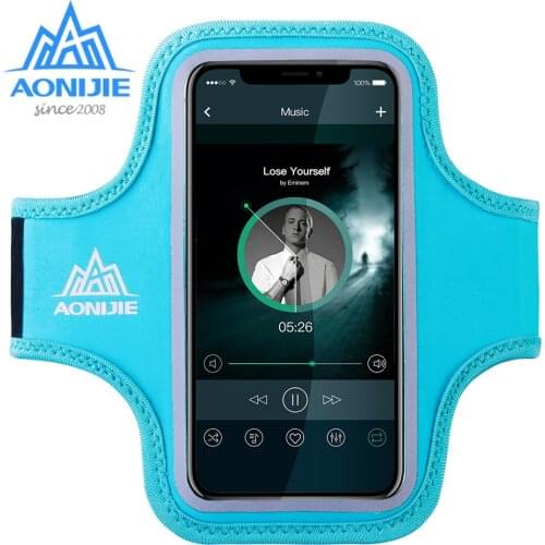 AONIJIE A896 Water Resistant Cell Mobile Phone Sports Running Armband Arm Bag Jogging Case Holder Cover For Fitness Gym Workout